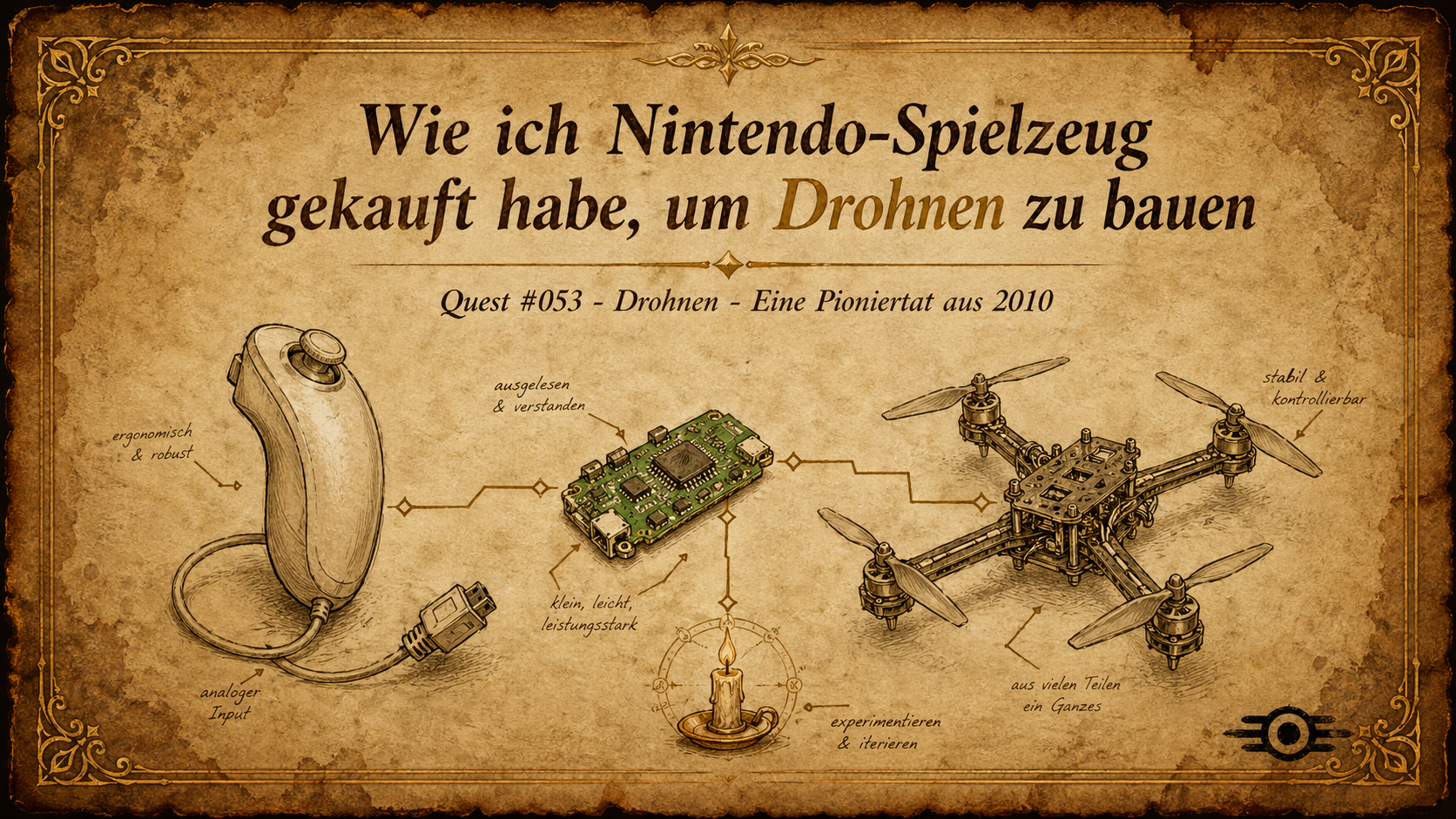 Wie ich Nintendo-Spielzeug gekauft habe, um Drohnen zu bauen