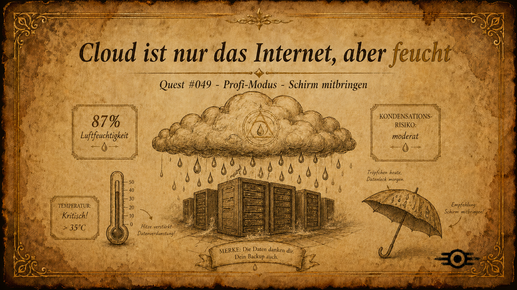 Cloud ist nur das Internet, aber feucht